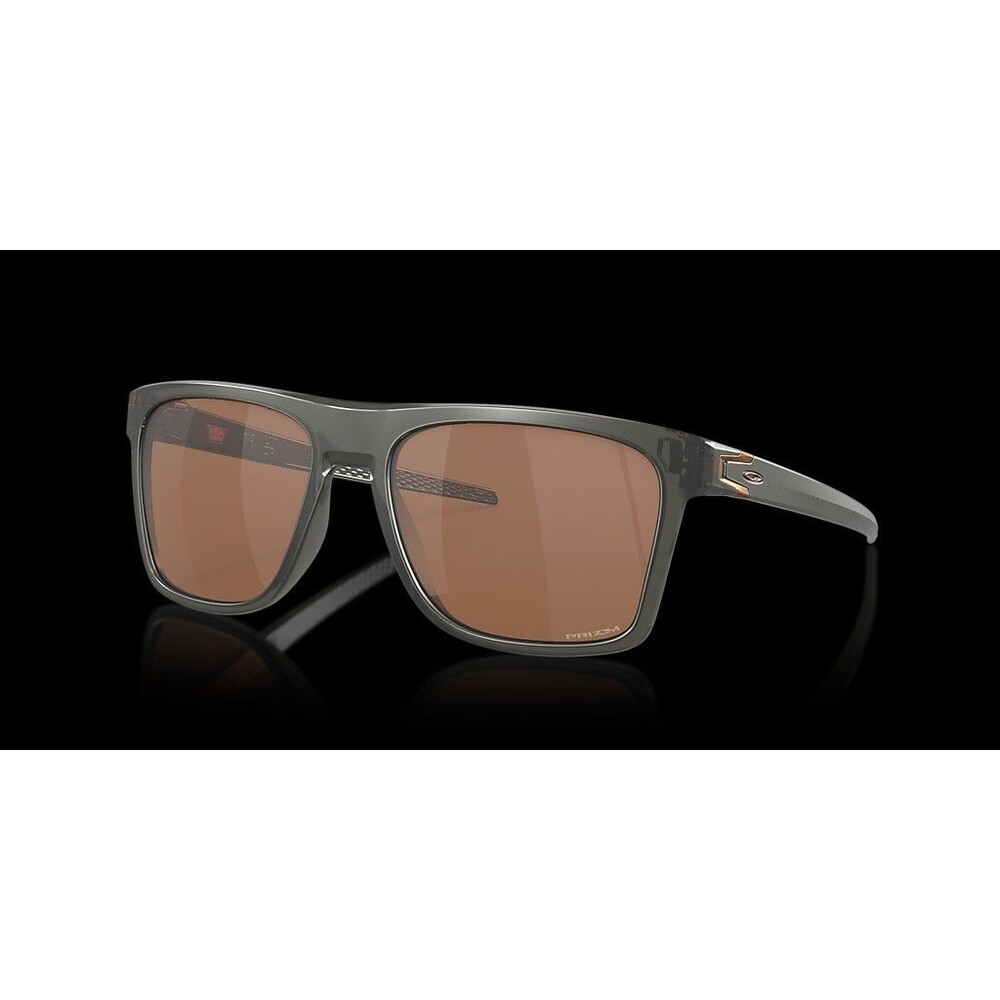 Oakley Sunglasses LEFFINGWELL OO9100-0257 Matte Gray Smoke Prizm Tungsten Lenses